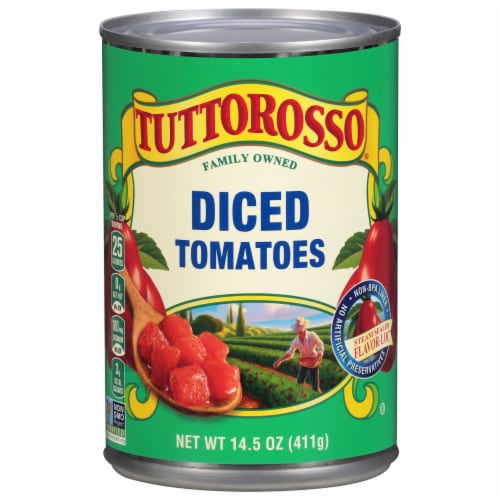 Tuttorosso® Diced Tomatoes Perspective: front