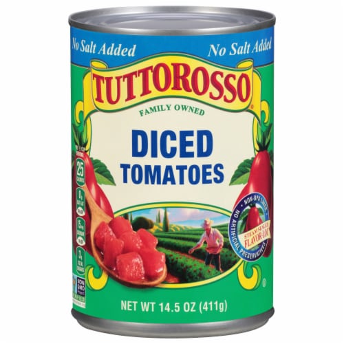 Tuttoroso® Canned Diced Tomatos Perspective: front