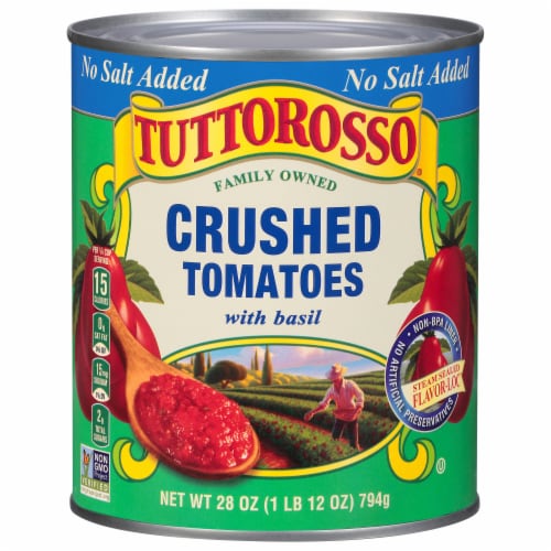 Tuttorosso® Crushed Tomatoes No Salt Added Perspective: front