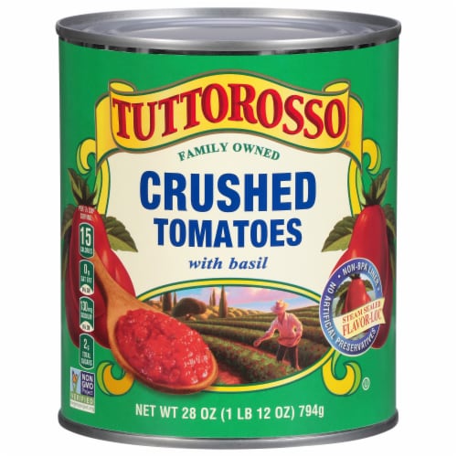 Tuttorosso® Crushed Tomatoes with Basil Perspective: front