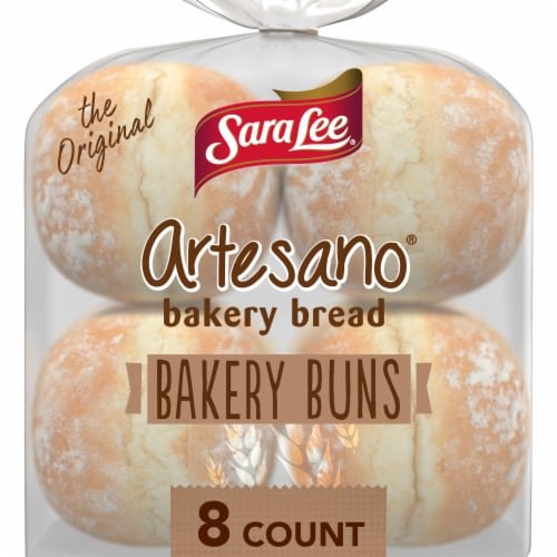 Sara Lee Artesano White Bakery Buns Perspective: front