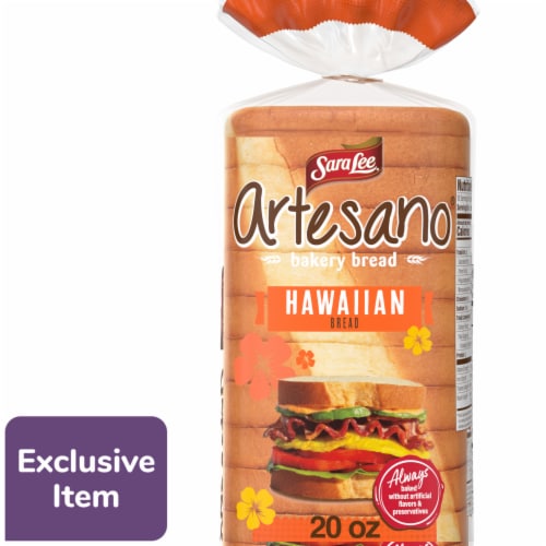 Sara Lee Artesano Hawaiian Bread Perspective: front