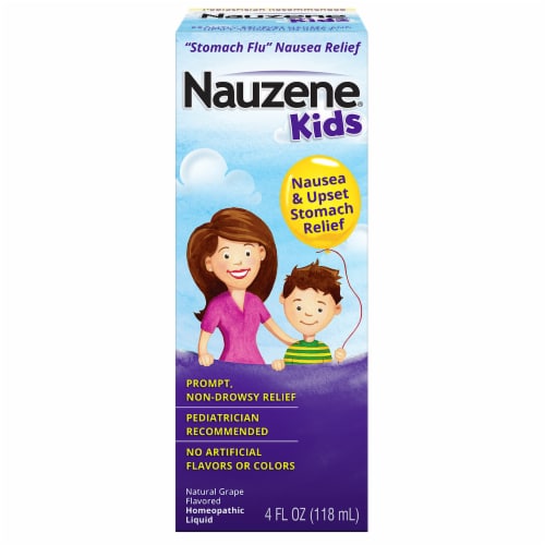 Nauzene Kids Grape Upset Stomach Relief Liquid Perspective: front