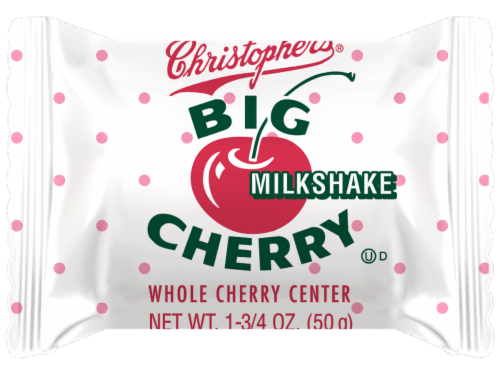 Christopher's® Big Cherry® Milkshake Candy Bar Perspective: front