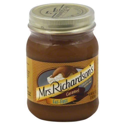 Mrs. Richardson's Fat Free Caramel Topping Perspective: front