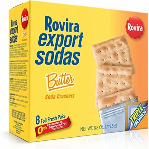 Rovira Export Sodas Butter Soda Crackers Perspective: front