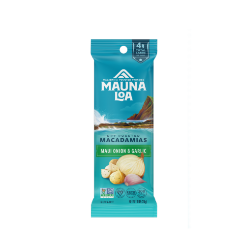 Mauna Loa Onion & Garlic Macadamias Perspective: front