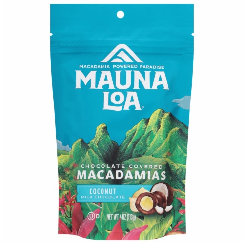Mauna Loa Coconut Milk Chocolate Covered Macadamias Perspective: front