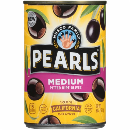 Pearls® Medium Pitted California Ripe Olives Perspective: front
