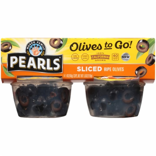 Pearls® Sliced Black Olives To Go Cups Perspective: front