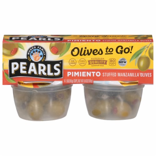 Pearls® To Go Pimiento Stuffed Olives Perspective: front