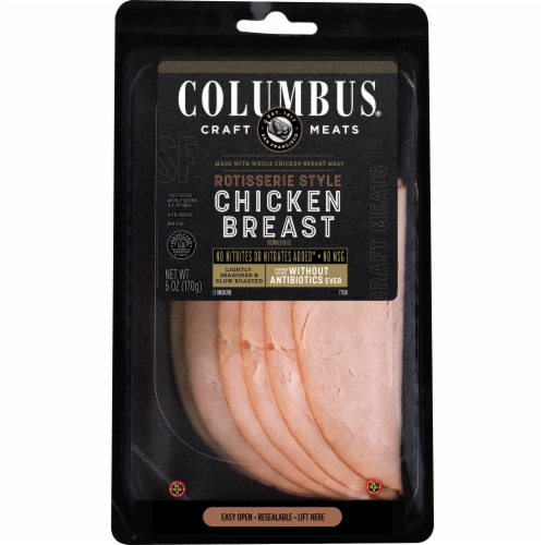 Columbus® Sliced Rotisserie Style Chicken Breast Perspective: front