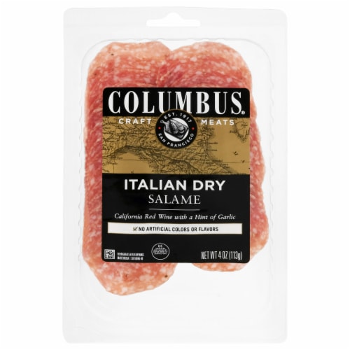 Columbus® Craft Meats Italian Dry Salame Perspective: front