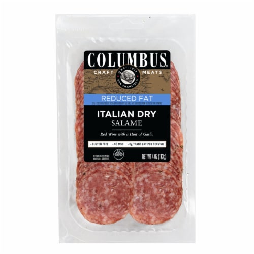 Columbus® Craft Meats Reduced Fat Italian Dry Salame Perspective: front