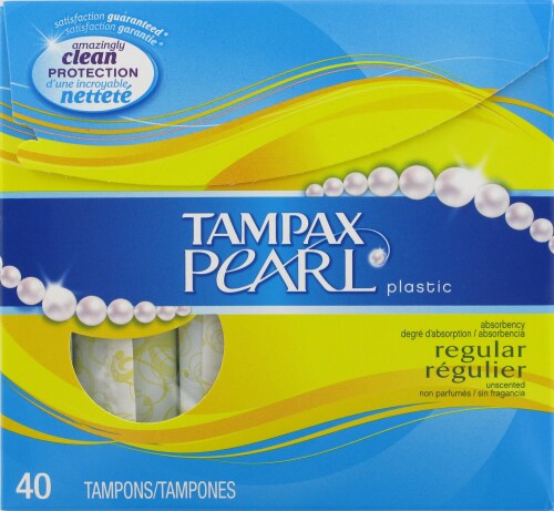 Tampax Pearl Regular Tampons Perspective: front