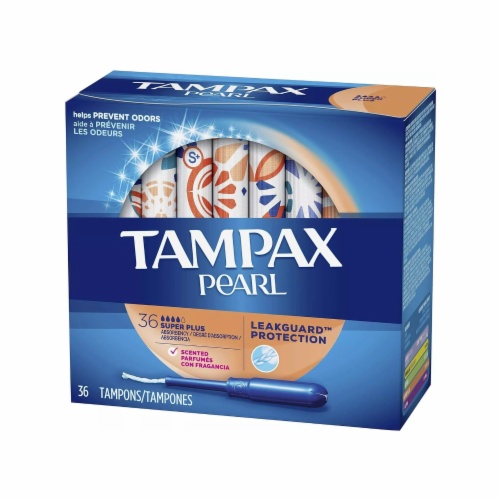 Tampax Pearl Super Plus Scented Tampons 36 ct Fry s Food Stores