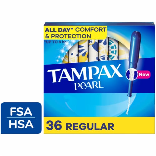 Tampax Radiant Regular + Super Absorbency Unscented Tampons Duo Pack, 28  count - Kroger