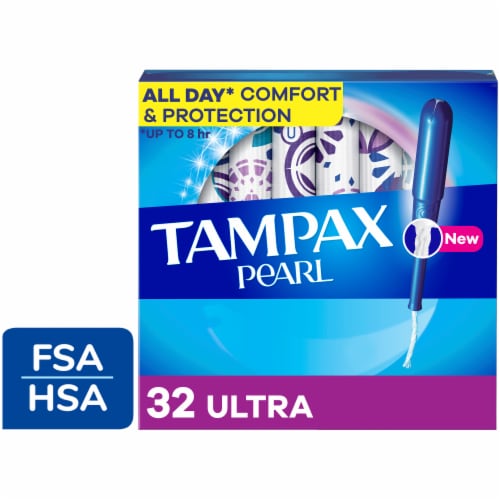 Tampax Pearl Ultra Absorbency with LeakGuard Braid Unscented