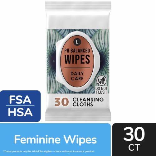 L. Fragrance Free pH Balanced Hypoallergenic Wipes Perspective: front