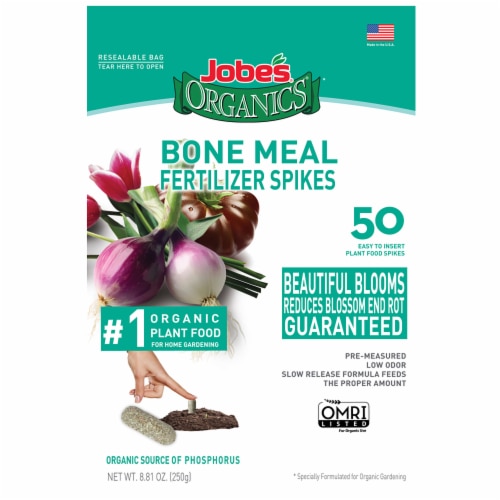 Jobe's Organics® Bone Meal Fertilizer Spikes Perspective: front