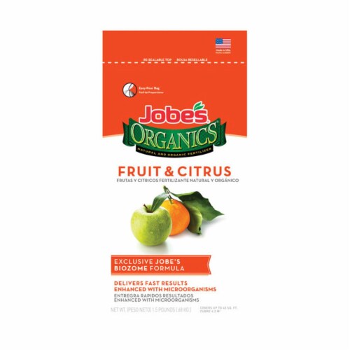 Jobes 7495708 1-0.5 lbs Organics Fertilizer for Fruit & Citrus Trees Perspective: front