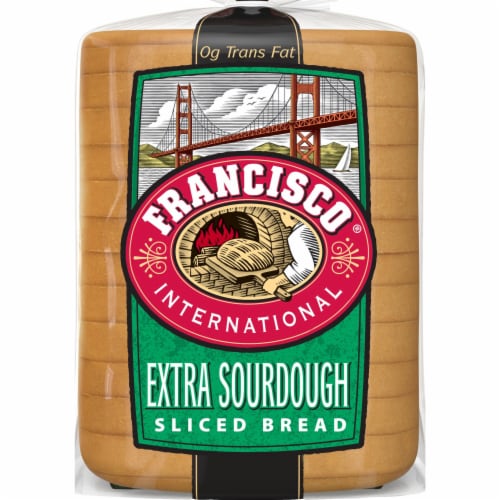 Francisco International Extra Sourdough Sliced Bread Perspective: front