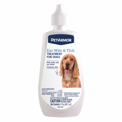 Pet Armor Ear Mite & Tick Treatment for Dogs, 3 fl oz Fred Meyer