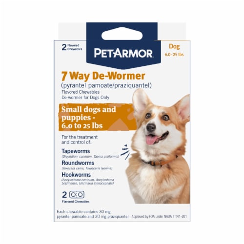 PETARMOR 7 Way De-Wormer for Puppies and Small Dogs Perspective: front