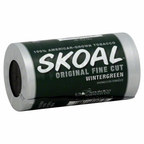 Skoal Wintergreen Snuff Perspective: front