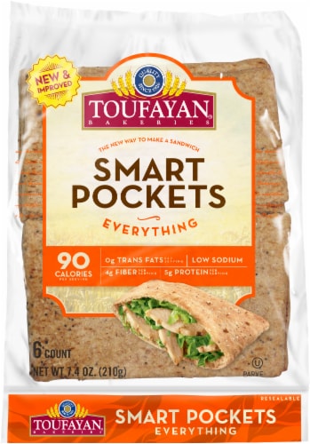 Toufayan Everything Smart Pockets 6 Count Perspective: front