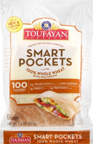 Toufayan Whole Wheat Smart Pockets Perspective: front
