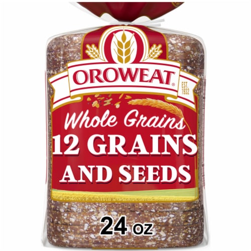 Oroweat Whole Grains 12 Grain Sandwich Bread Perspective: front