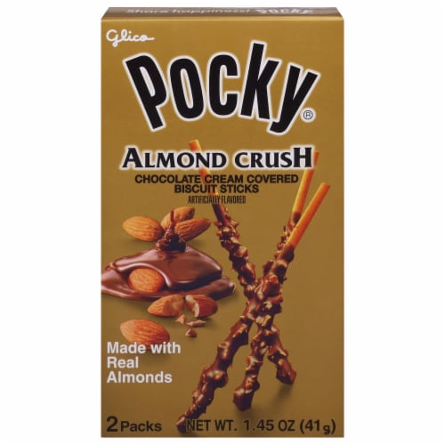 Pocky Almond Chocolate Crush Sticks Perspective: front