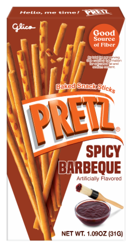 Glico Pretz® Spicy Barbeque Biscuit Sticks Perspective: front