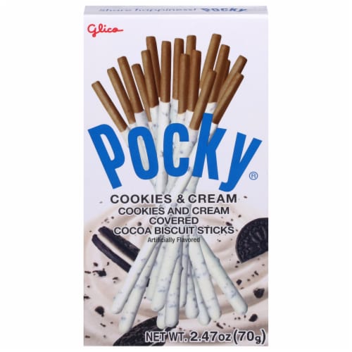 Gilco® Pocky® Cookies & Cream Covered Biscuit Sticks, 1 box / 2.47