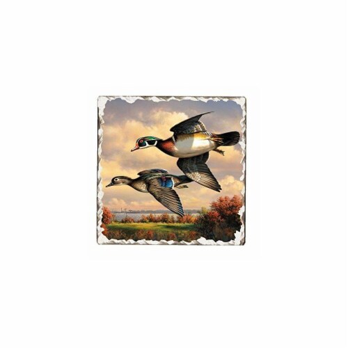 Counter Art CART15178 Game Birds Tumbled Tile Trivet Perspective: front