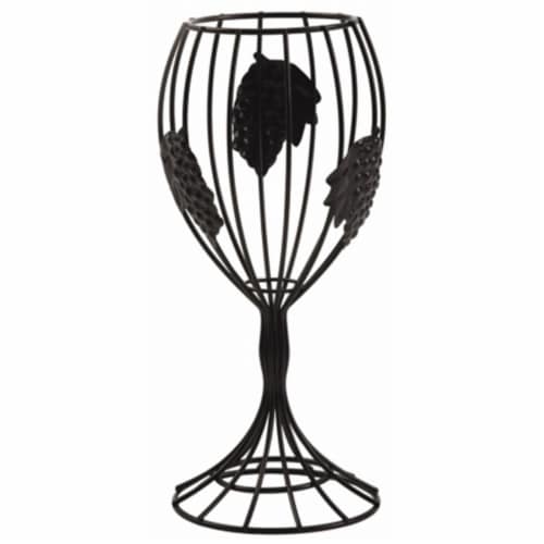 Counter Art CART24206 Wine Glass Cork Caddy Perspective: front