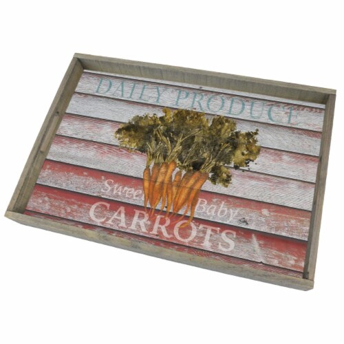 Counter Art CART80381 Wooden Tray Farm to Table Perspective: front