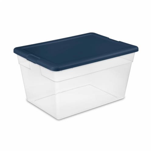 Sterilite 58 qt. Storage Box Plastic, White