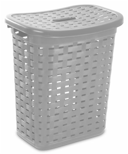 Sterilite Tall White Weave Basket