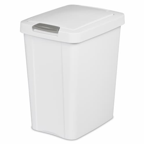 Sterilite 13 Gal Swing Top Lidded Wastebasket Kitchen Trash Can, White (8  Pack), 1 Piece - Kroger