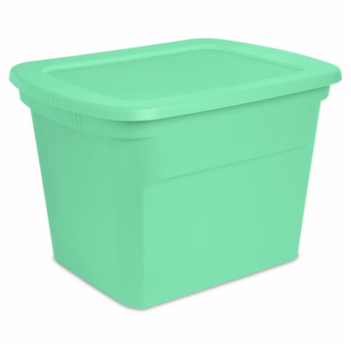 Sterilite Tote Box - Classic Mint Perspective: front