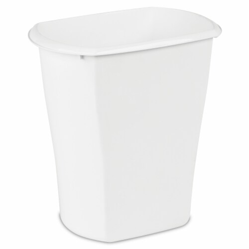 Sterilite Wastebasket - White Perspective: front