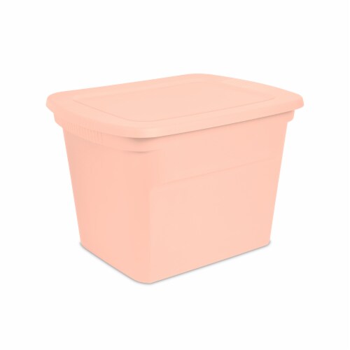 Sterilite 18 Gallon Storage Tote - Orange / Black, 18 gal - Kroger