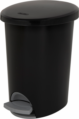 Sterilite 2.6 Gal Ultra StepOn Wastebasket Black 