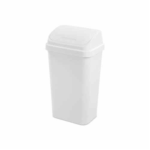 Kitchen Trash Can 13 Gallon Plastic Swing With Lid Garbage NEW