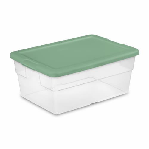 Sterilite Clear Storage Box - Green, 1 ct - Fred Meyer