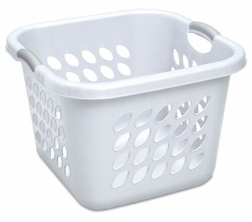 Sterilite Ultra Square Laundry Basket - White Perspective: front