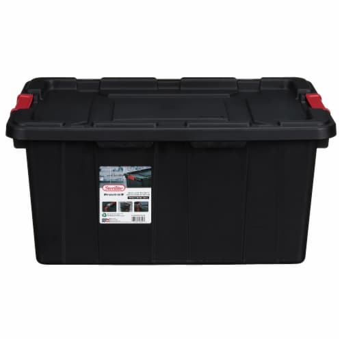 Sterilite 1464 - 15 Gal. Industrial Tote Black 14649006