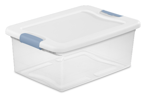 Sterilite Latching Storage Box Perspective: front